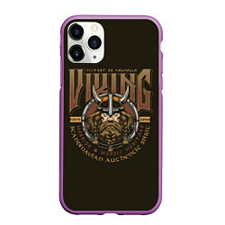 Чехол iPhone 11 Pro матовый VIKING Викинг, цвет: 3D-фиолетовый