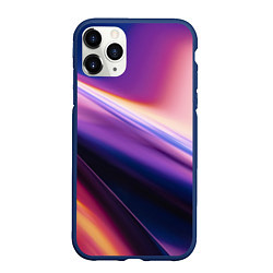 Чехол iPhone 11 Pro матовый Градиент Абстрактный Фон, цвет: 3D-тёмно-синий