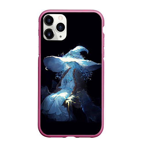 Чехол iPhone 11 Pro матовый Ранна с волками Elden Ring / 3D-Малиновый – фото 1