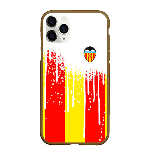 Чехол iPhone 11 Pro матовый Valencia спорт / 3D-Коричневый – фото 1