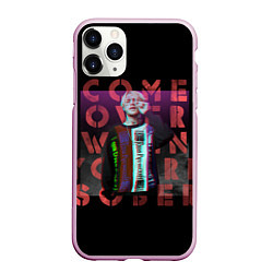 Чехол iPhone 11 Pro матовый Лил Пип Альбом Come Over Lil Peep, цвет: 3D-розовый