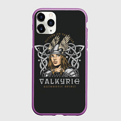Чехол iPhone 11 Pro матовый Валькирия - VALKYRIE, цвет: 3D-фиолетовый