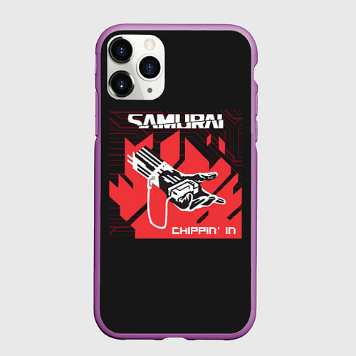 Чехол iPhone 11 Pro матовый SAMURAI Chippin In / 3D-Фиолетовый – фото 1