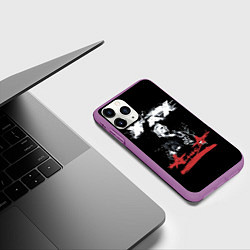 Чехол iPhone 11 Pro матовый Алиса Русский Рок, цвет: 3D-фиолетовый — фото 2