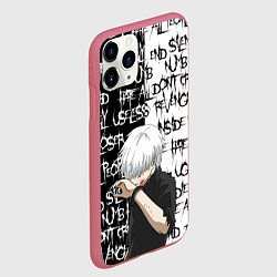Чехол iPhone 11 Pro матовый КАНЕКИ КЕН ZXC MODE, цвет: 3D-малиновый — фото 2