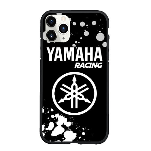 Чехол iPhone 11 Pro матовый YAMAHA Racing Краска / 3D-Черный – фото 1