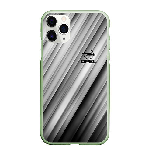 Чехол iPhone 11 Pro матовый OPEL опель / 3D-Салатовый – фото 1