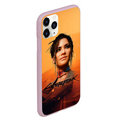 Чехол iPhone 11 Pro матовый Panam Cyberpunk2077, цвет: 3D-розовый — фото 2