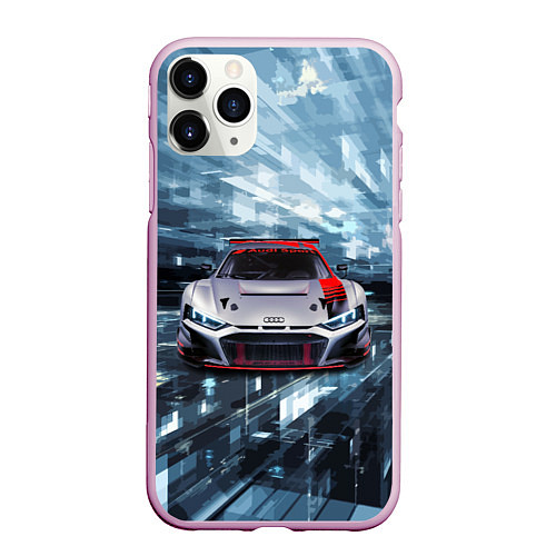 Чехол iPhone 11 Pro матовый Audi Motorsport Racing team / 3D-Розовый – фото 1