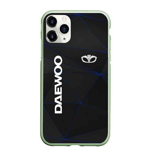 Чехол iPhone 11 Pro матовый DAEWOO Automobile / 3D-Салатовый – фото 1