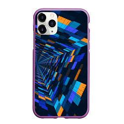 Чехол iPhone 11 Pro матовый Geometric pattern Fashion Vanguard, цвет: 3D-фиолетовый