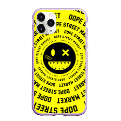 Чехол iPhone 11 Pro матовый Счастливый Смайлик Yellow Dope Street Market