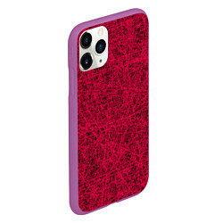 Чехол iPhone 11 Pro матовый Иллюзия!, цвет: 3D-фиолетовый — фото 2