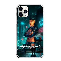 Чехол iPhone 11 Pro матовый Vi cyberpunk2077 Ви