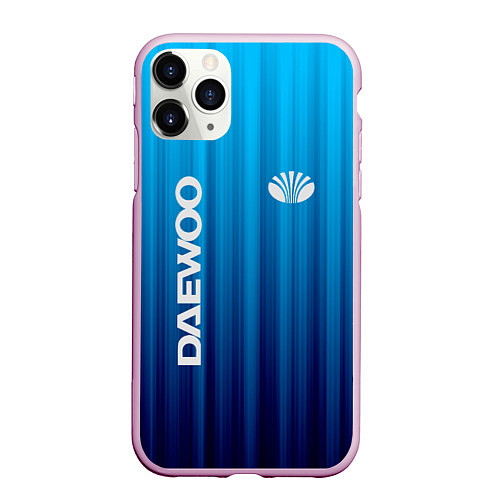 Чехол iPhone 11 Pro матовый DAEWOO спорт / 3D-Розовый – фото 1