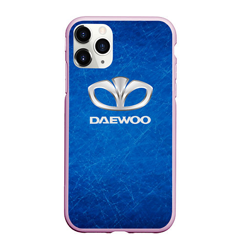 Чехол iPhone 11 Pro матовый DAEWOO ДЭУ abstraction / 3D-Розовый – фото 1