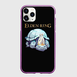 Чехол iPhone 11 Pro матовый Каменная черепаха Elden Ring, цвет: 3D-фиолетовый