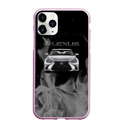 Чехол iPhone 11 Pro матовый Lexus лексус огонь, цвет: 3D-розовый