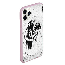 Чехол iPhone 11 Pro матовый BANKSY БЭНКСИ космос, цвет: 3D-розовый — фото 2