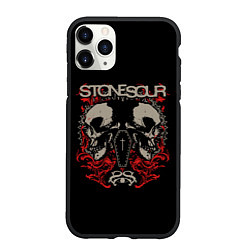 Чехол iPhone 11 Pro матовый Stone Sour рок, цвет: 3D-черный