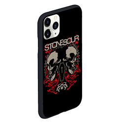 Чехол iPhone 11 Pro матовый Stone Sour рок, цвет: 3D-черный — фото 2