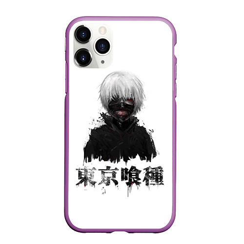 Чехол iPhone 11 Pro матовый True ghoul Dead Inside / 3D-Фиолетовый – фото 1