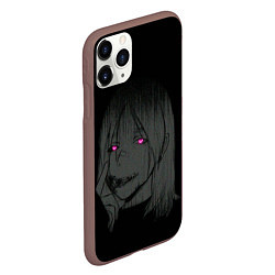 Чехол iPhone 11 Pro матовый Девушка с неоновыми глазами, цвет: 3D-коричневый — фото 2