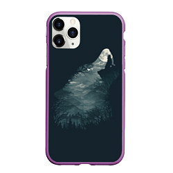 Чехол iPhone 11 Pro матовый Душа природы - волк