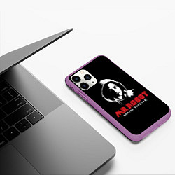 Чехол iPhone 11 Pro матовый MR ROBOT Хакер, цвет: 3D-фиолетовый — фото 2