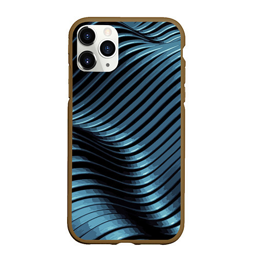 Чехол iPhone 11 Pro матовый Fashion pattern 2027 / 3D-Коричневый – фото 1