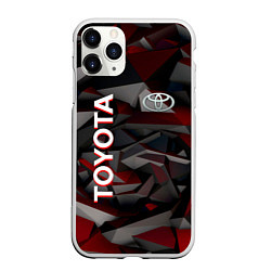 Чехол iPhone 11 Pro матовый Toyota тойота abstraction