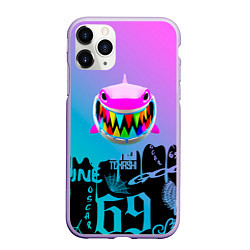 Чехол iPhone 11 Pro матовый 6ix9ine TEKASHI 69, цвет: 3D-светло-сиреневый