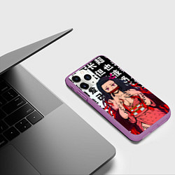 Чехол iPhone 11 Pro матовый НЕЗУКО ТЯН, цвет: 3D-фиолетовый — фото 2