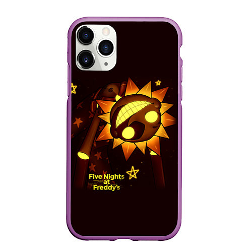 Чехол iPhone 11 Pro матовый Five Nights at Freddys Security Breach - Воспитате / 3D-Фиолетовый – фото 1
