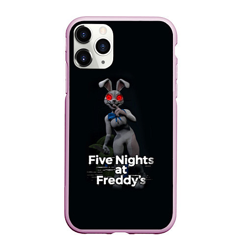 Чехол iPhone 11 Pro матовый Five Nights at Freddys: Security Breach - кролик В / 3D-Розовый – фото 1