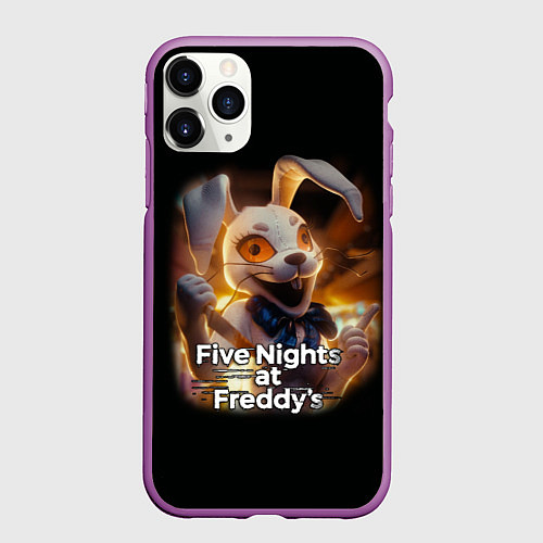 Чехол iPhone 11 Pro матовый Five Nights at Freddys: Security Breach - Ванни / 3D-Фиолетовый – фото 1