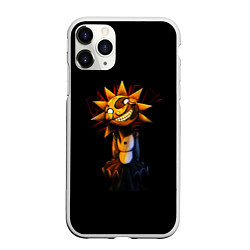 Чехол iPhone 11 Pro матовый Five Nights at Freddys: Security Breach Солнце Day, цвет: 3D-белый