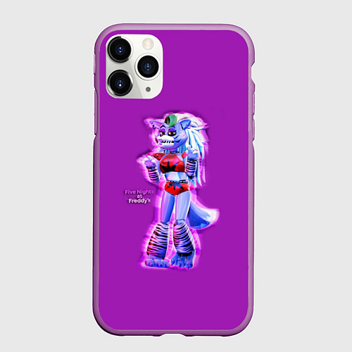 Чехол iPhone 11 Pro матовый Five Nights at Freddys: Security Breach Волчица Ро / 3D-Фиолетовый – фото 1