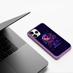 Чехол iPhone 11 Pro матовый Five Nights at Freddys: Security Breach - воспитат, цвет: 3D-фиолетовый — фото 2
