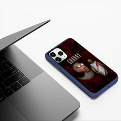 Чехол iPhone 11 Pro матовый Granny, цвет: 3D-тёмно-синий — фото 2