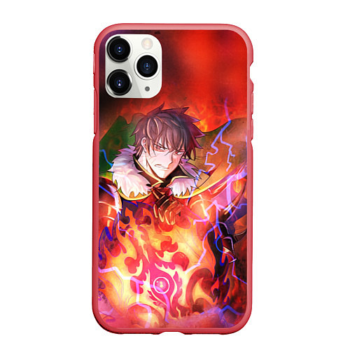 Чехол iPhone 11 Pro матовый Naofumi Iwatani / 3D-Красный – фото 1