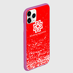 Чехол iPhone 11 Pro матовый Breaking Benjamin, цвет: 3D-фиолетовый — фото 2