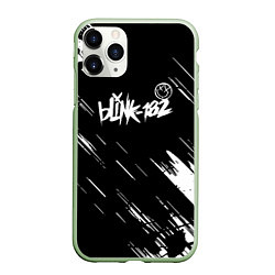 Чехол iPhone 11 Pro матовый Blink-182 блинк-182, цвет: 3D-салатовый