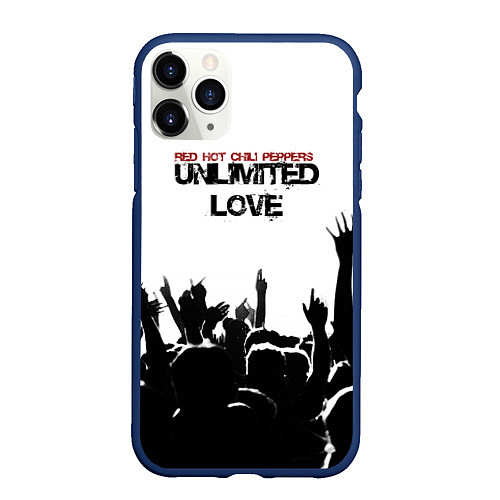 Чехол iPhone 11 Pro матовый Red Hot Chili Peppers - Unlimited Love / 3D-Тёмно-синий – фото 1