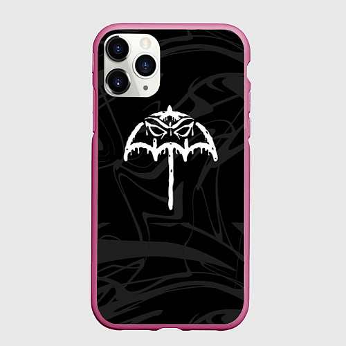 Чехол iPhone 11 Pro матовый Bring me the horizon / 3D-Малиновый – фото 1