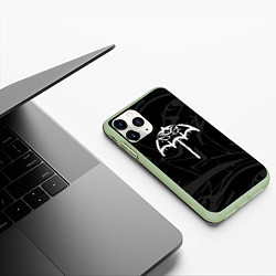 Чехол iPhone 11 Pro матовый Bring me the horizon, цвет: 3D-салатовый — фото 2