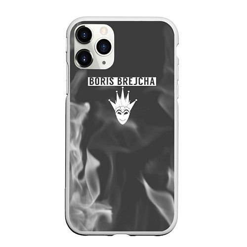Чехол iPhone 11 Pro матовый Boris brejcha огонь / 3D-Белый – фото 1