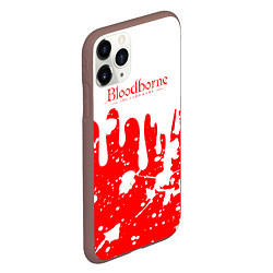 Чехол iPhone 11 Pro матовый BLOODBORNE брызги, цвет: 3D-коричневый — фото 2
