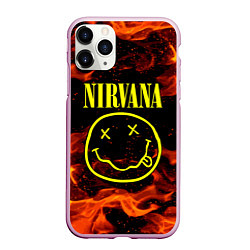 Чехол iPhone 11 Pro матовый NIRVANA огонь