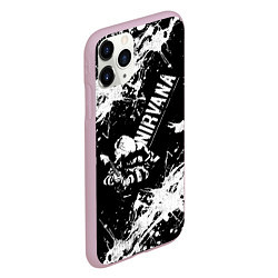 Чехол iPhone 11 Pro матовый NIRVANA краска, цвет: 3D-розовый — фото 2